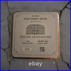 Germany Geiger Schloss Güldengossa 1 kg 1000 g grams. 9999 Square Copper Bar COA