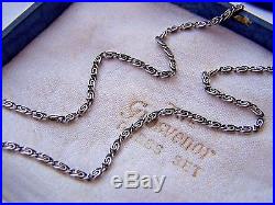 Gorgeous Genuine Vintage Solid Sterling Silver Flowers Marcasite 19 Necklace