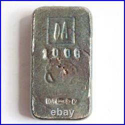 Hand Poured. 999 Fine Silver Bullion Bar 100gms by Delphis Antiques 2023 #27