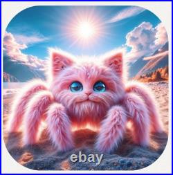 Hayleybug 2 oz ArachniPurr silver Square Cast Color Bar with COA mintage 15