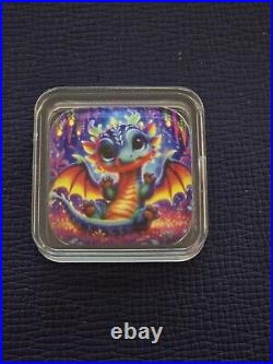 Hayleybug Mint 2 Oz. 999 Silver Art Square Hayleybug Mint 2 Oz. 999 Silver Art Square