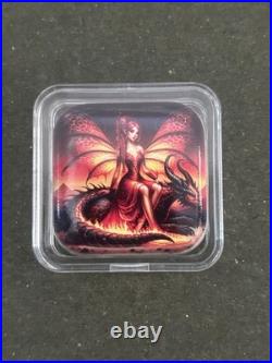 Hayleybug Mint The Cinder Throne. 999 Fine Silver 2oz Square Bar #14 of 15