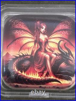 Hayleybug Mint The Cinder Throne. 999 Fine Silver 2oz Square Bar #14 of 15