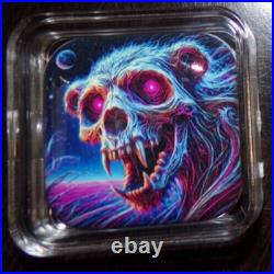 Hayleybug Mint VOIDBORN NIGHTMARE2 2oz Silver Colorized Square Loaf Bar #12/15
