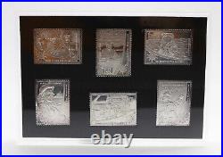 Hibernia Mint Millennium Collection 6 Sterling Silver Stamps
