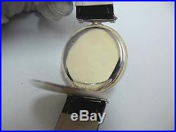 High Grade Omega Solid Silver Men's Swiss wristwatch SERVICED No Reserved