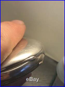 High Grade Solid Silver 21 Jewel Swiss Pocket Watch