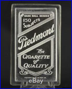 Honus Wagner Cigarette Card 8oz 999 Silver Bar Baseball Danbury Mint Solid