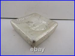 Hoover & Strong 10 OZS Cast Pour 2 Square Bar Ingot 999 Fine Silver Toner Rare