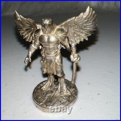 Horus The Elder Egyptian God In Solid. 999 Fine Silver 58 Grams A Hair Under2 Oz