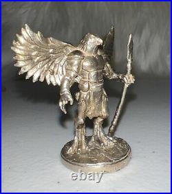 Horus The Elder Egyptian God In Solid. 999 Fine Silver 58 Grams A Hair Under2 Oz