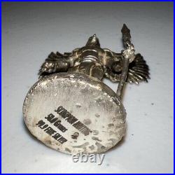 Horus The Elder Egyptian God In Solid. 999 Fine Silver 58 Grams A Hair Under2 Oz