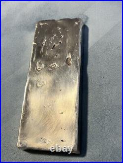 Huge Heavy solid silver bullion bar ingot massive 2.1KG weight solid silver 925