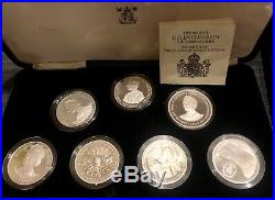 Huge Joblot of Solid Silver Proof Coin Crown Bullion Sets COA Boxed
