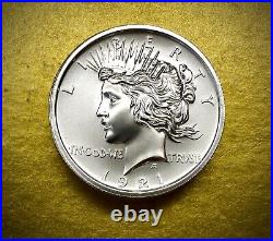 IMMACULATE Peace Dollar Round in High Relief and Solid Silver Bullion 2 troy oz