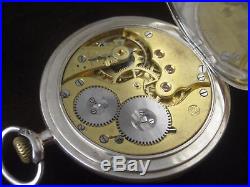 IWC Schaffhausen Solid Silver 800 15 Jewels Swiss Antique Open Face Pocket Watch