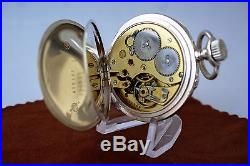 IWC Solid Silver 800 15 Jewels Chaton Components Antique Open Face Pocket Watch