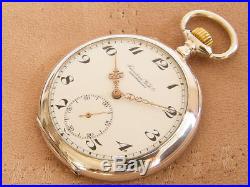 IWC Solid Silver Pocket Watch antique Cal. 52 International Watch Co from 1907