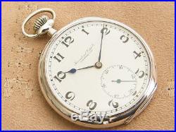 IWC Solid Silver Pocket watch International Watch Co from 1923