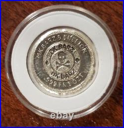 Illuminati. 999 Silver 1 oz Square MK Barz