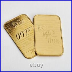 James. One 007 1oz solid 24ct limited edition Gold bar
