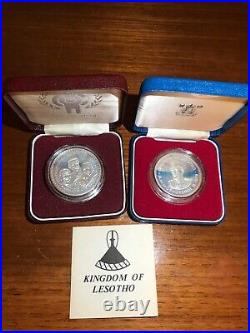 Job Lot Royal Mint Silver Proof Coins. Piedfort Pounds X2, Solid Silver Bullion