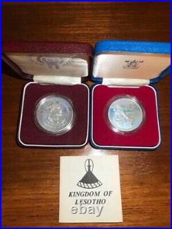 Job Lot Royal Mint Silver Proof Coins. Piedfort Pounds X2, Solid Silver Bullion