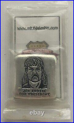Joe Exotic For President Hand Poured 999 Silver 3.6 Oz / Mile High Mint / Sealed