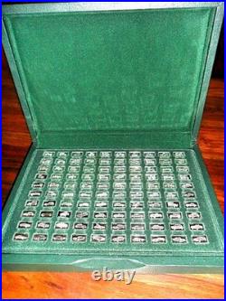John Pinches 100 Greatest Cars in 160 grams Solid 0.925 Silver rare collectible