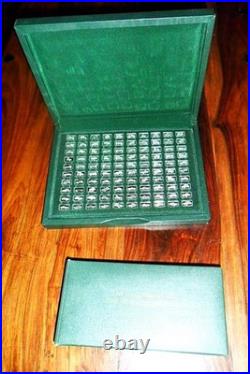 John Pinches 100 Greatest Cars in 160 grams Solid 0.925 Silver rare collectible