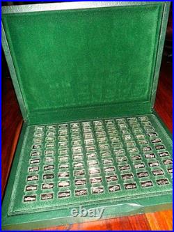John Pinches 100 Greatest Cars in 160 grams Solid 0.925 Silver rare collectible