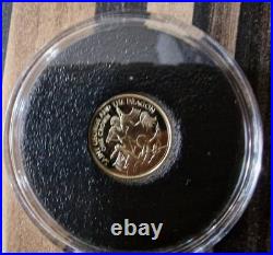 Jubilee Mint 2023 Charles III St George & the Dragon Solid 9ct Gold Coin plus St