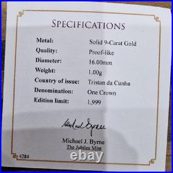 Jubilee Mint 2023 Charles III St George & the Dragon Solid 9ct Gold Coin plus St