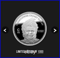 KCCO Chris Farley, Ostrich Crest Solid Silver 1 OZ COIN SOLD OUT