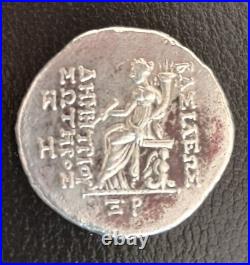 King Demetrios 150 Bc 15.97 Grams(Solid Silver) Head Demetrios I Sorter