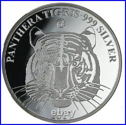 LAOS 500 Kip 2017 Fine Silver 20g. Proof'Tiger' Privy Fabulous 15 Collection