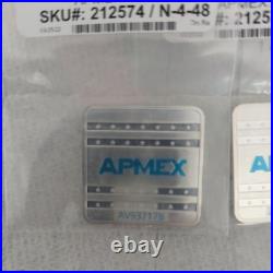 LOT OF 3 1 oz Silver Bar APMEX Square Series (Geiger Style)