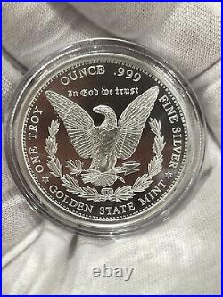 LOT OF 3 X Morgan Silver Dollar Round 1oz Troy. 999 Fine Solid Silver USA IN CAP