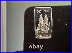 Landmarks Of The World Solid. 999 Pure Silver Half Dollar Coin- Bars Full Set