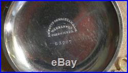 Large 1865 Waltham PS Bartlett Civil War Era Solid Silver Hunter Pocket Watch