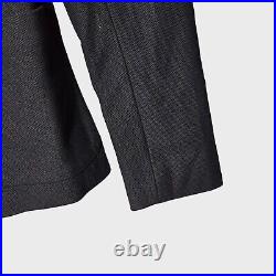 Lauren Ralph Lauren Bullion Jacquard Blazer Black Silver Logo Academia Office