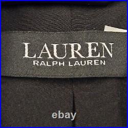 Lauren Ralph Lauren Bullion Jacquard Blazer Black Silver Logo Academia Office