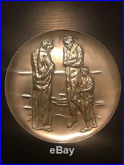 Limited Edition 1972 Picasso Tragedy SolId Silver. 999 Hamilton Mint (# 00901)