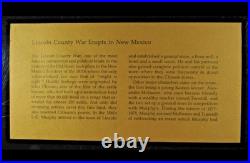 Lincoln County War New Mexico 24K Gold On Solid Sterling 1977 Medal