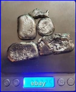 Lot Of Melted Silver Scrap, Was All 925, See Details 7.190 OZ Total 203.25g
