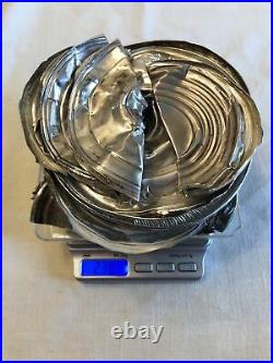 Lot Scrap Sterling Silver Solid. 925 Silver Purity for Melt Scrap 238 Grams