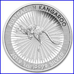 (Lot of 100) 1 oz Solid Date Australian Silver Kangaroo. 999 Silver Coins 1oz
