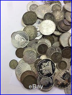 Lot of 106 Troy Oz of Solid Silver Mostly Foreign Silver Coins