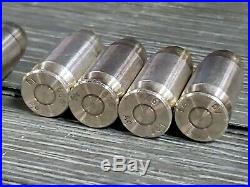 Lot of 9 1 oz. 45 Caliber Solid Silver Bullet RARE