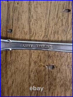 Lunt Modern Victorian Sterling Silver Bullion Spoons Teaspoons 5.75 Set Of 6